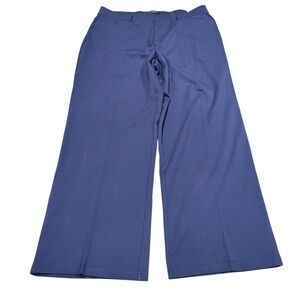 Ashley Stewart THE POWER PONTE TROUSER Peacoat Blue Plus Size 20 New